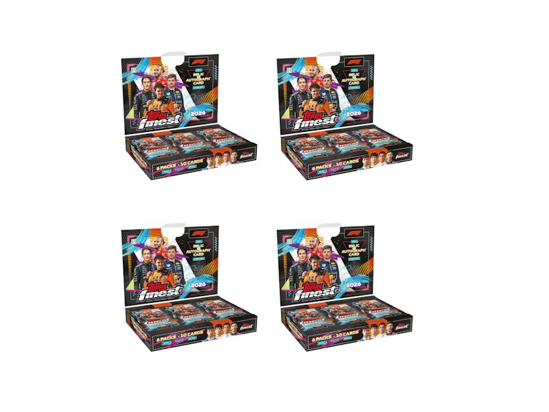 2026 Topps Finest Formula 1 Racing Hobby Box 4x Lot
