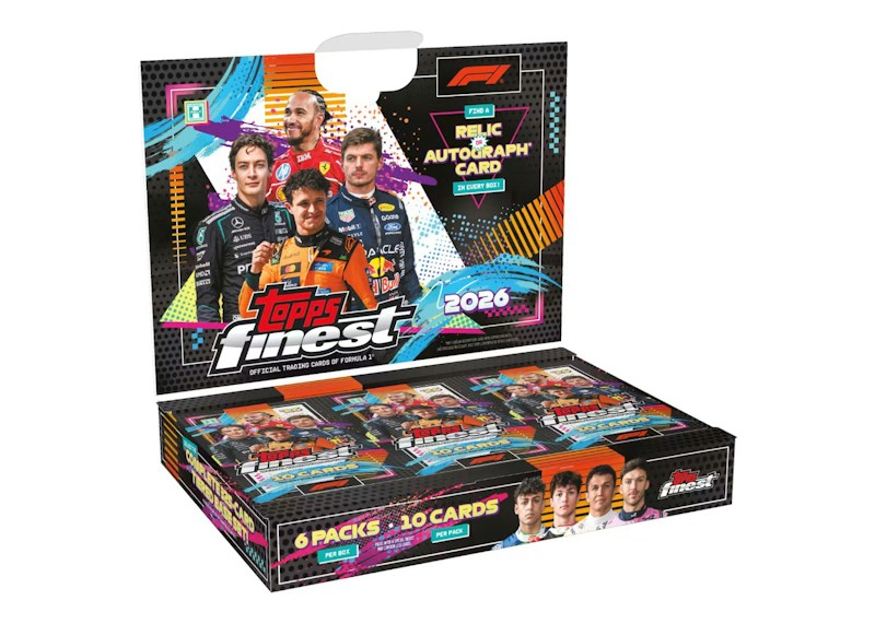 2026 Topps Finest Formula 1 Racing Hobby Box