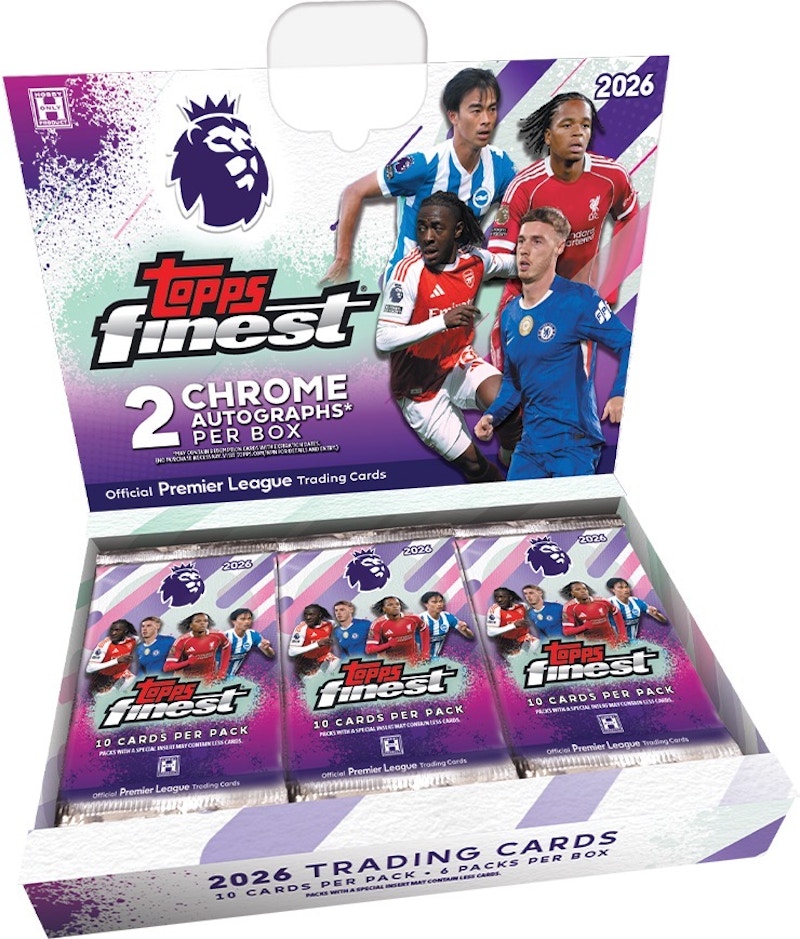2026 Topps Finest Premier League Soccer Hobby Box - 2026 - JP