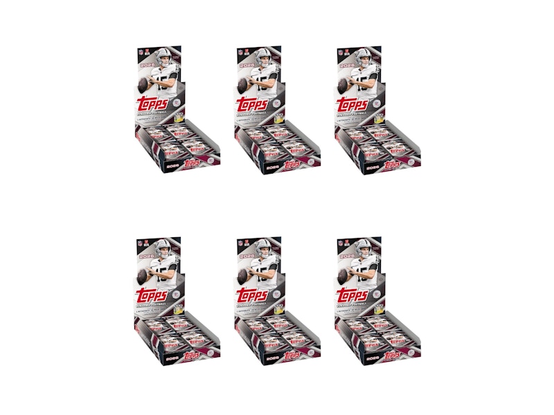 2026 Topps Flagship Football Hobby Box 6x Lot