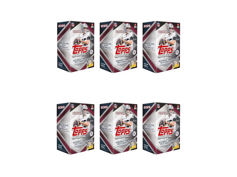 2026 Topps Flagship Football Value Box 6x Lot
