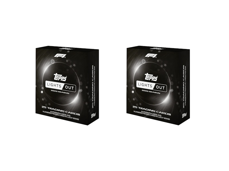 2026 Topps Formula 1 Lights Out Hobby Box 2x Lot