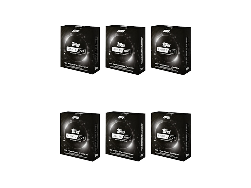2026 Topps Formula 1 Lights Out Hobby Box 6x Lot