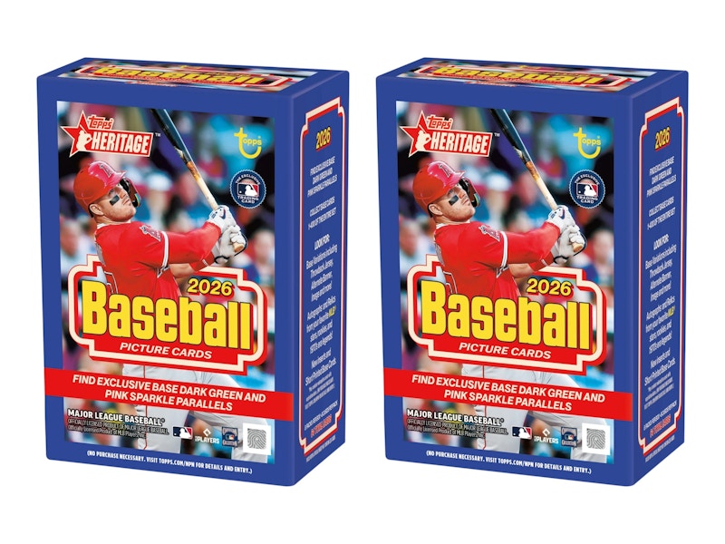 2026 Topps Heritage Baseball Value Box 2x Lot