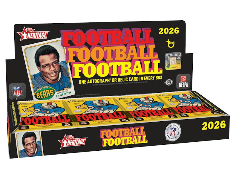 2026 Topps Heritage Football Hobby Box