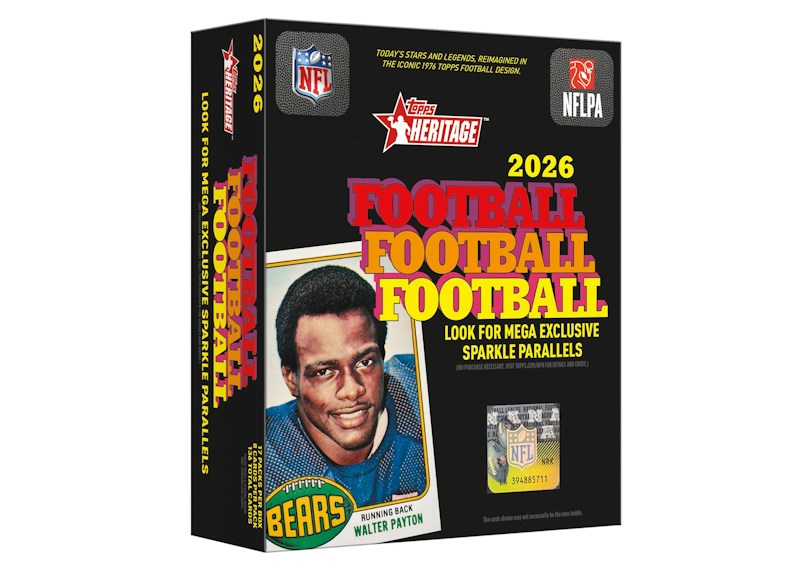 2026 Topps Heritage Football Mega Box