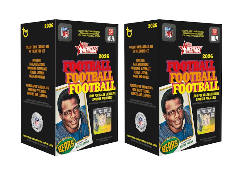 2026 Topps Heritage Football Value Box 2x Lot