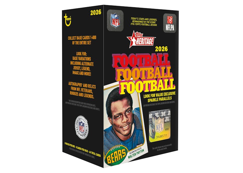 2026 Topps Heritage Football Value Box