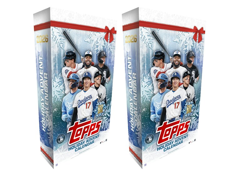 2026 Topps Holiday Baseball Advent Calendar 2x Lot
