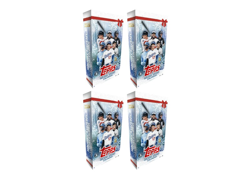 2026 Topps Holiday Baseball Advent Calendar 4x Lot
