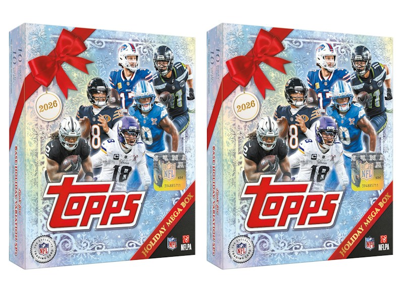 2026 Topps Holiday Football Mega Box 2x Lot