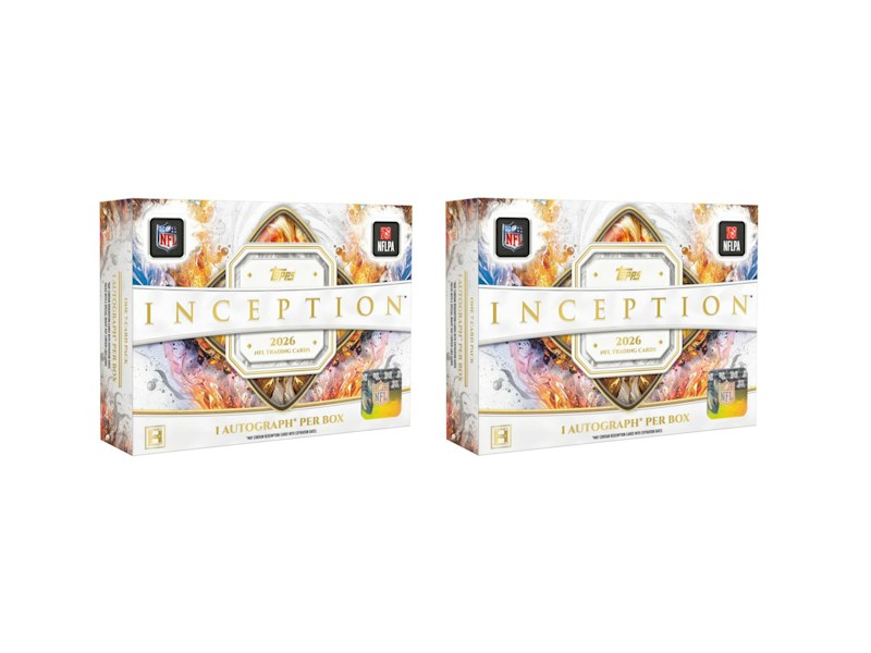 2026 Topps Inception Football Hobby Box 2x Lot