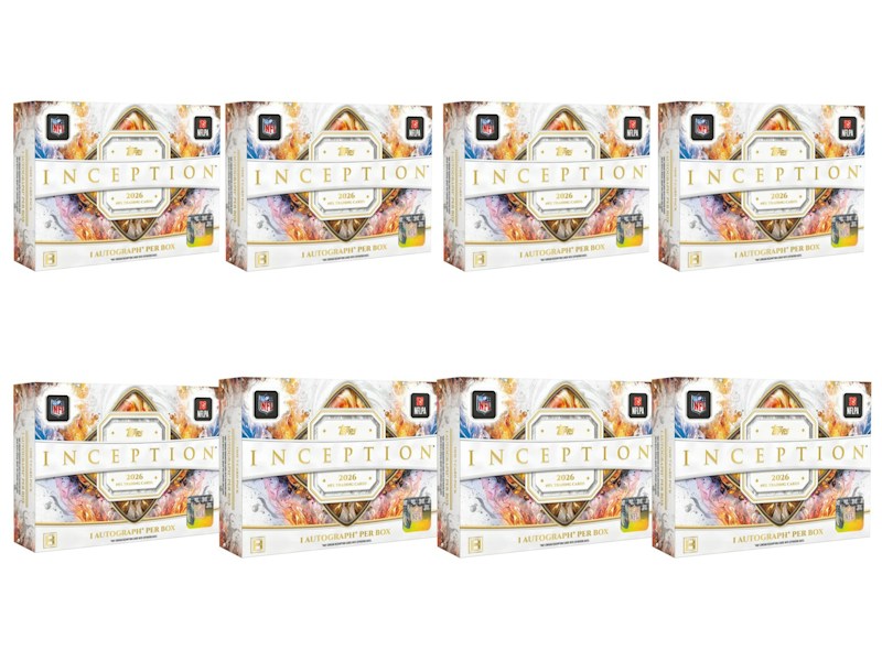 2026 Topps Inception Football Hobby Box 8x Lot