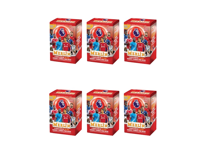 2026 Topps Merlin Premier League Value Box 6x Lot