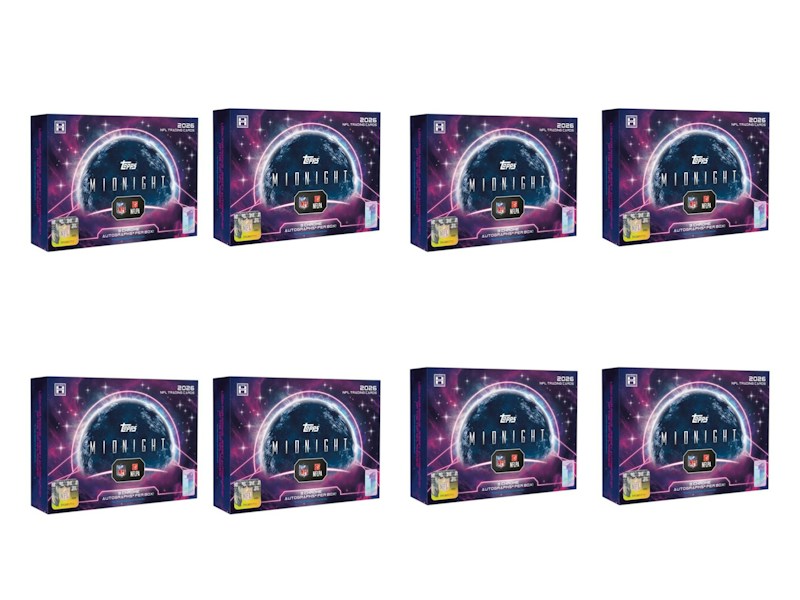 2026 Topps Midnight Football Hobby Box 8x Lot