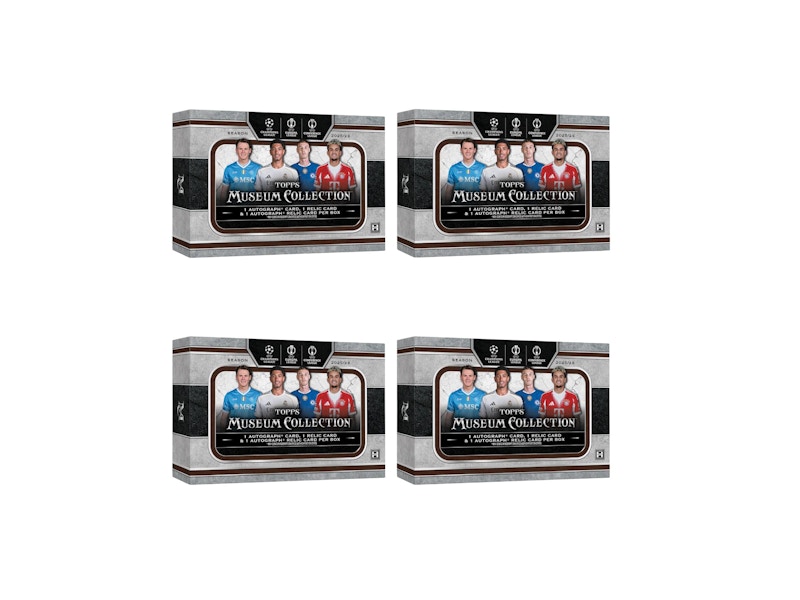 2026 Topps Museum UEFA Club Competitons Hobby Box 4x Lot