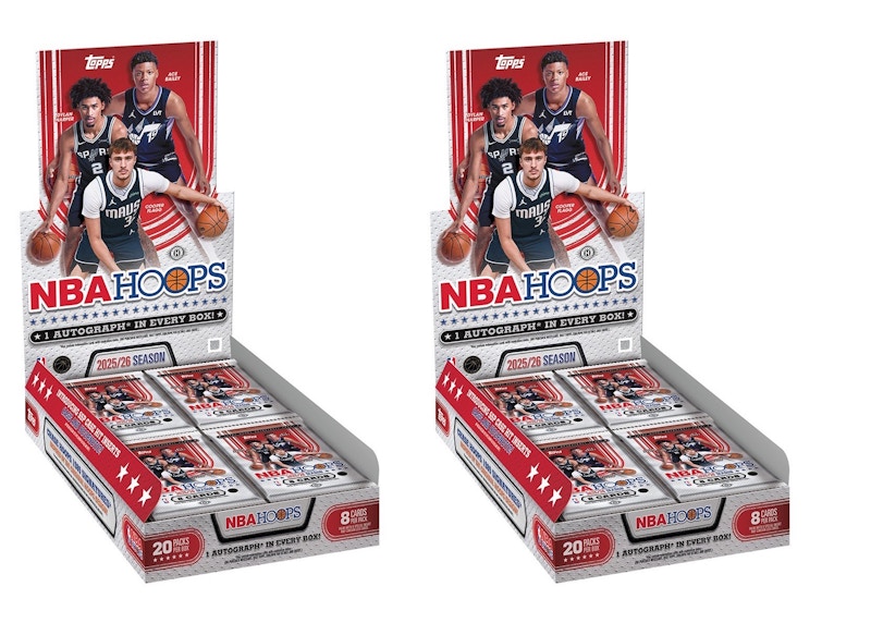 2026 Topps NBA Hoops Basketball Hobby Box 2x Lot