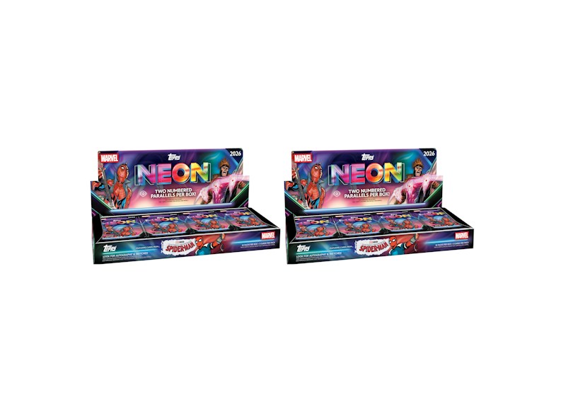 2026 Topps Neon Marvel Hobby Box 2x Lot