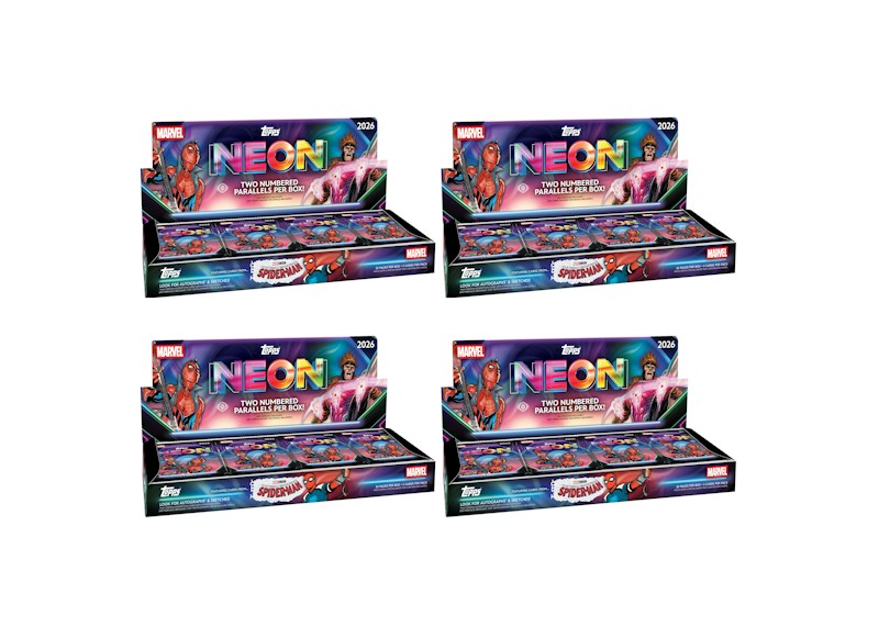 2026 Topps Neon Marvel Hobby Box 4x Lot