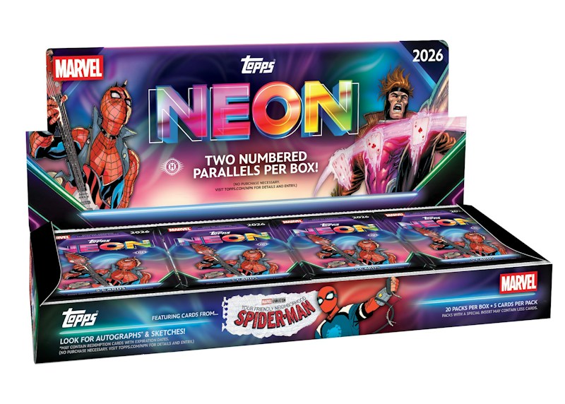 2026 Topps Neon Marvel Hobby Box