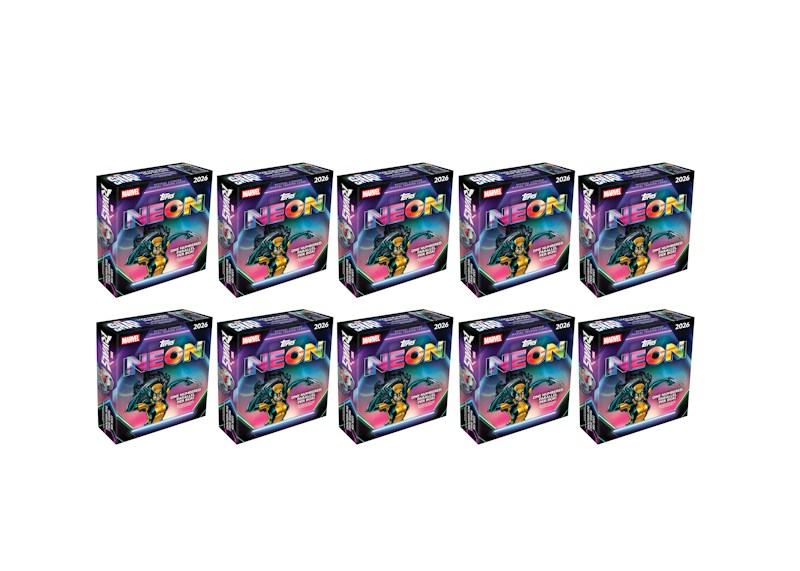 2026 Topps Neon Marvel Mega Box 10x Lot