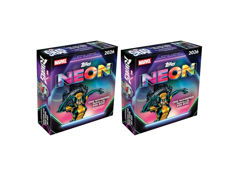 2026 Topps Neon Marvel Mega Box 2x Lot
