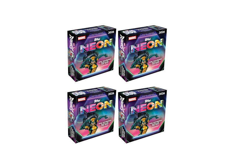 2026 Topps Neon Marvel Mega Box 4x Lot