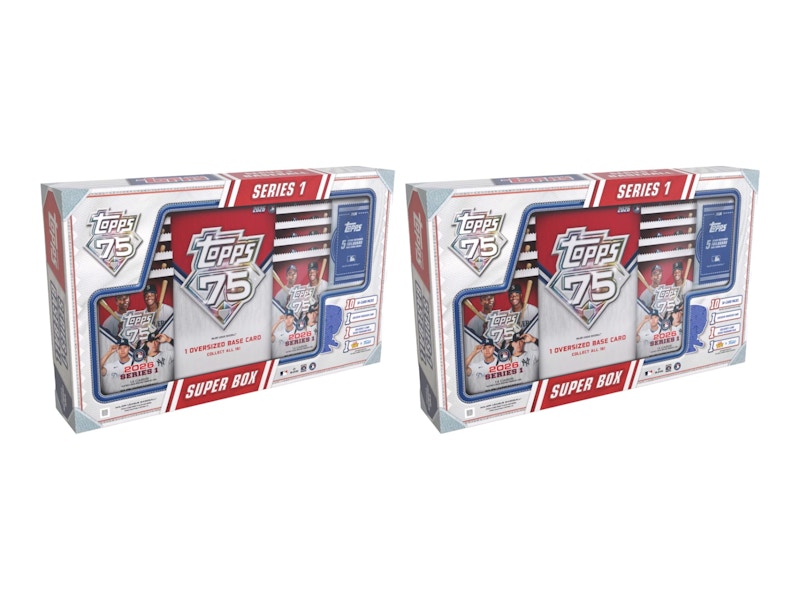 2026 Topps Series 1 Baseball Super Box 2x Lot