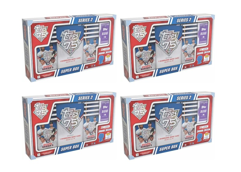 2026 Topps Series 2 Baseball Super Box 4x Lot