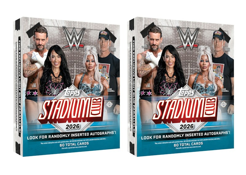 2026 Topps Stadium Club WWE Mega Box 2x Lot