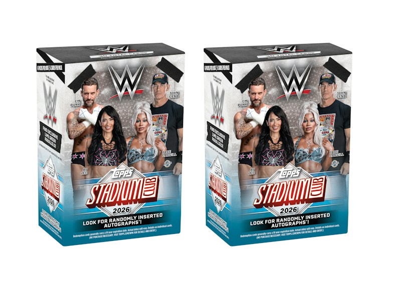 2026 Topps Stadium Club WWE Value Box 2x Lot