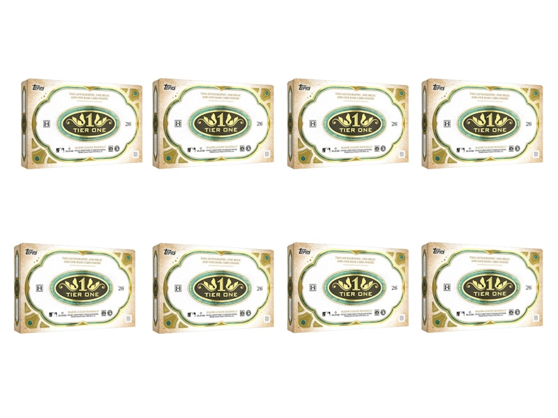 2026 Topps Tier One Baseball Hobby Box 8x Lot