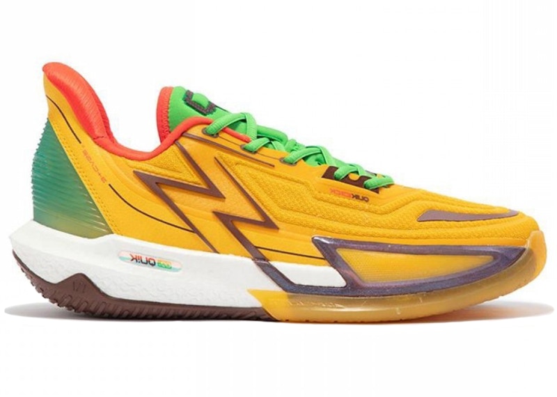 Pre-owned 361 Degrees Men's  Big3 4.0 Quick Pro Adventurer Sneakers In Yellow/green/orange In Multi