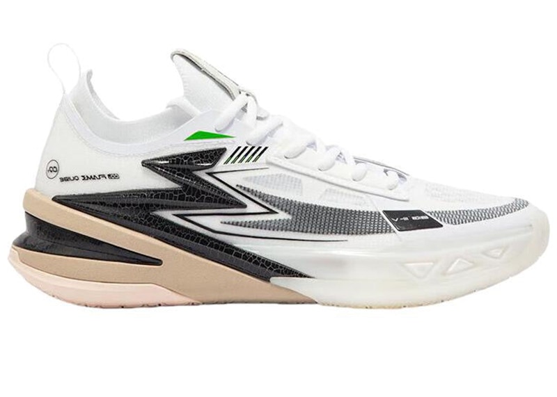 Pre-owned 361 Degrees Men's Big3 5.0 Pro Panda Sneakers In White/black/green