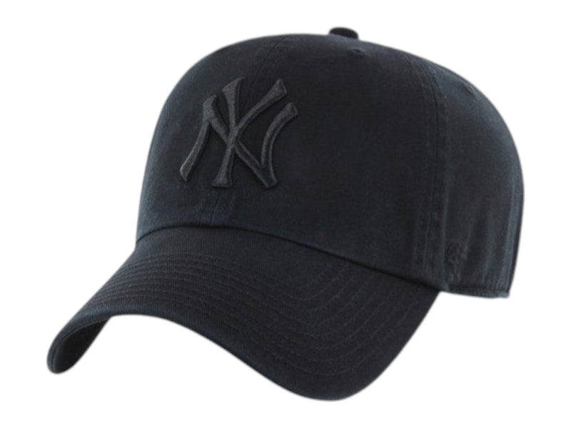 帽子 Maybe Tomorrow NY Yankees CAP BLACK 47 Brand New York Yankees Clean Up Baseball Cap Black - SS25