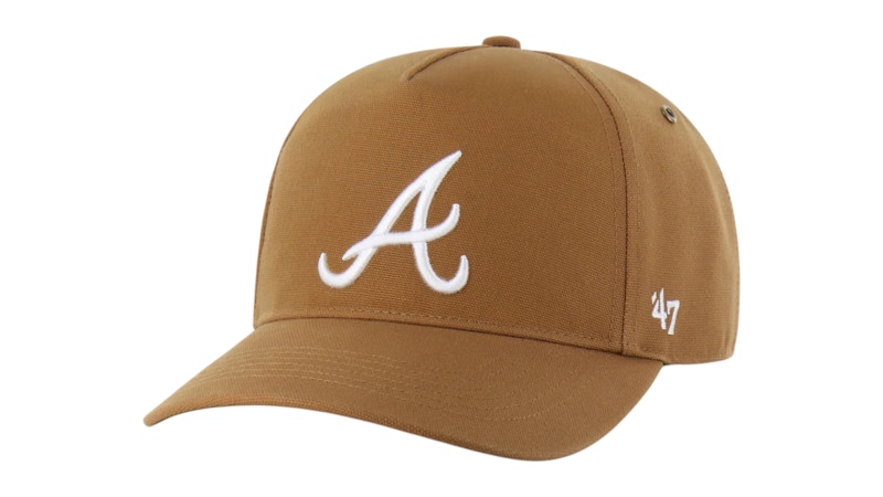 Pre-owned 47 Brand X Carhartt Mlb Atlanta Braves Hitch Cap In Brown