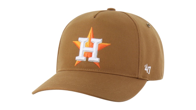 Pre-owned 47 Brand X Carhartt Mlb Houston Astros Hitch Cap In Brown