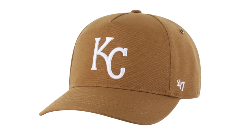Pre-owned 47 Brand X Carhartt Mlb Kansas City Royals Hitch Cap In Brown