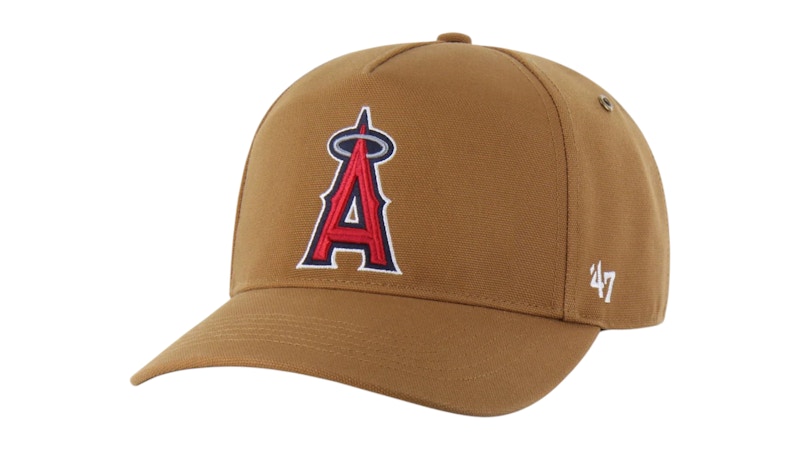 Pre-owned 47 Brand X Carhartt Mlb Los Angeles Angels Hitch Cap In Brown