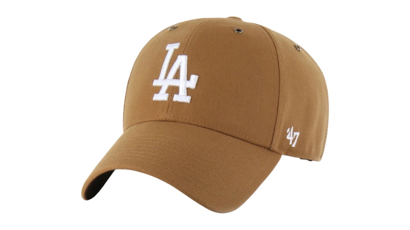 Carhartt × ‘47 × MLB コラボレーションキャップ ドジャース 47 Brand x Carhartt MLB Los Angeles Dodgers MVP Cap Brown