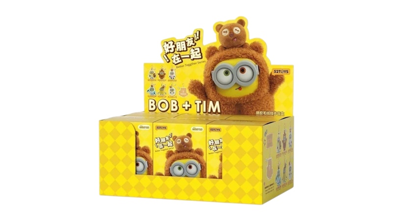 52Toys Minions Bob&Tim Better Together Series Vinyl Plush Pendant