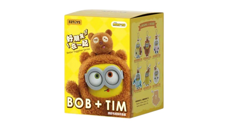 52Toys Minions Bob&Tim Better Together Series Vinyl Plush Pendant