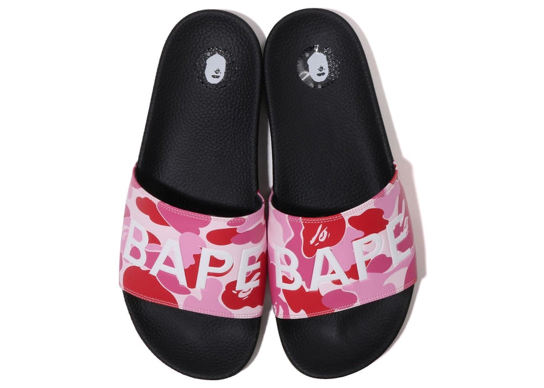 Pre-owned Bape A Bathing Ape Abc Camo Slide Pink (2023) In Pink/black
