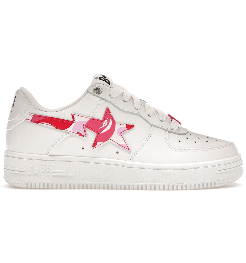 A Bathing Ape Bape Sta Low ABC Camo White Pink (2022) Men's
