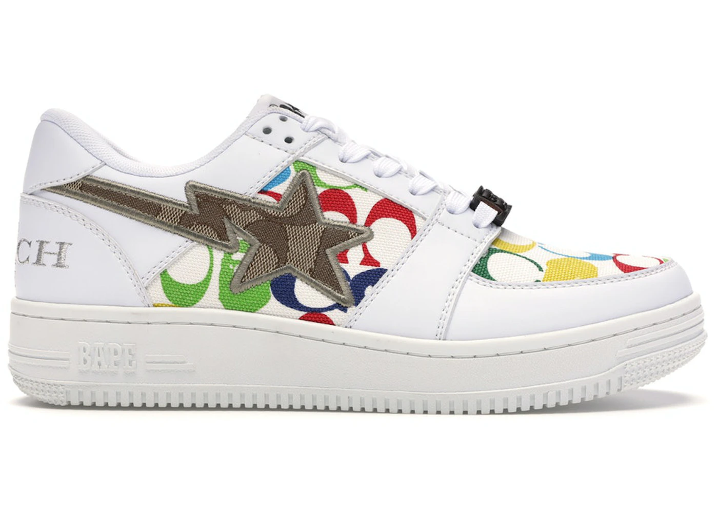 A Bathing Ape Bape Sta Low Coach White - 1G23191902 - US A Bathing Ape Bape Sta Low Coach White - 1G23191902 - US