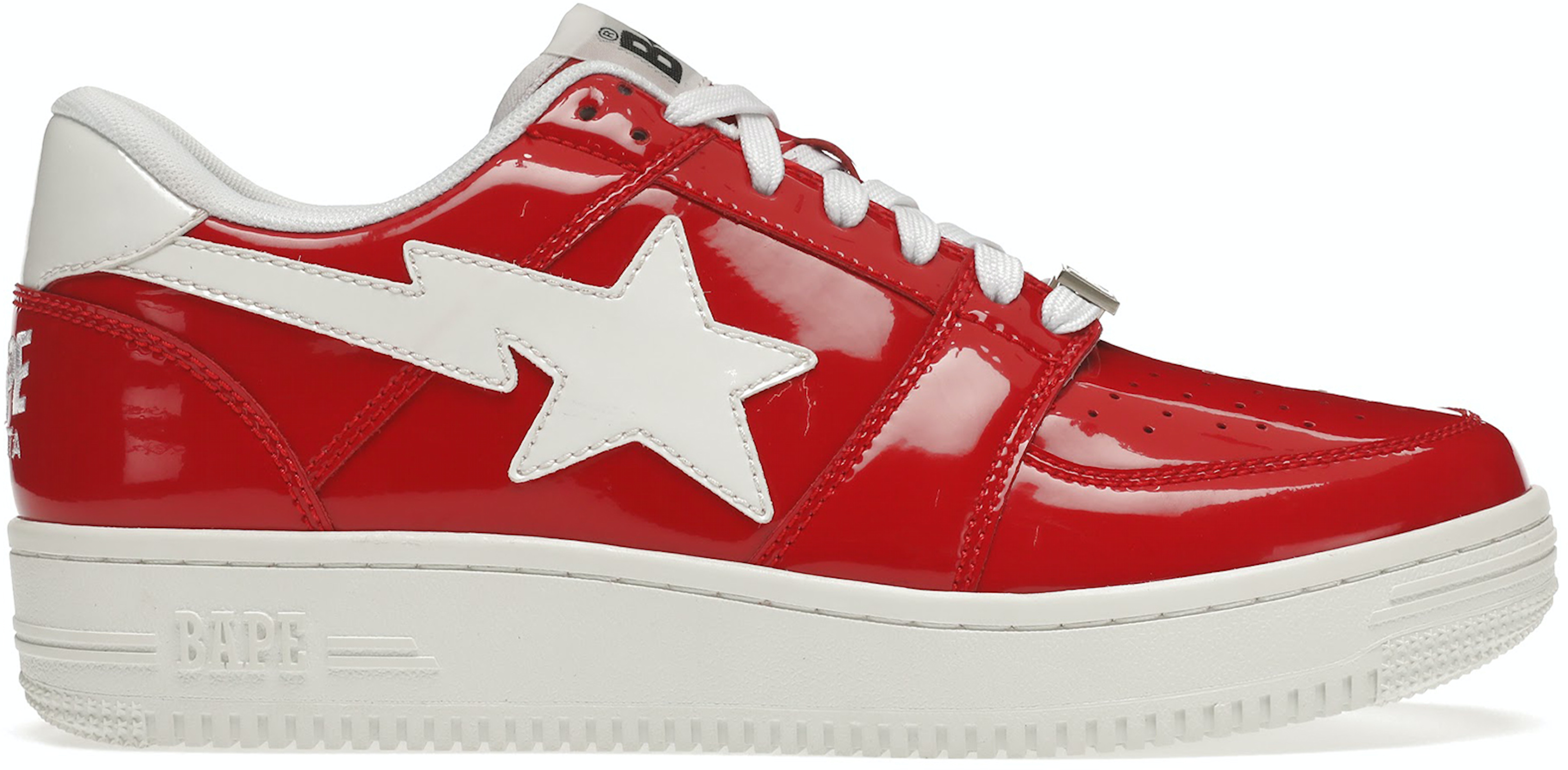 A Bathing Ape Bapesta Patent Red - Sneakers