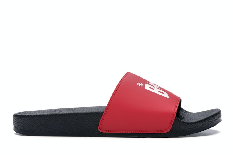 A Bathing Ape BAPE Sta Slide Schwarz Rot