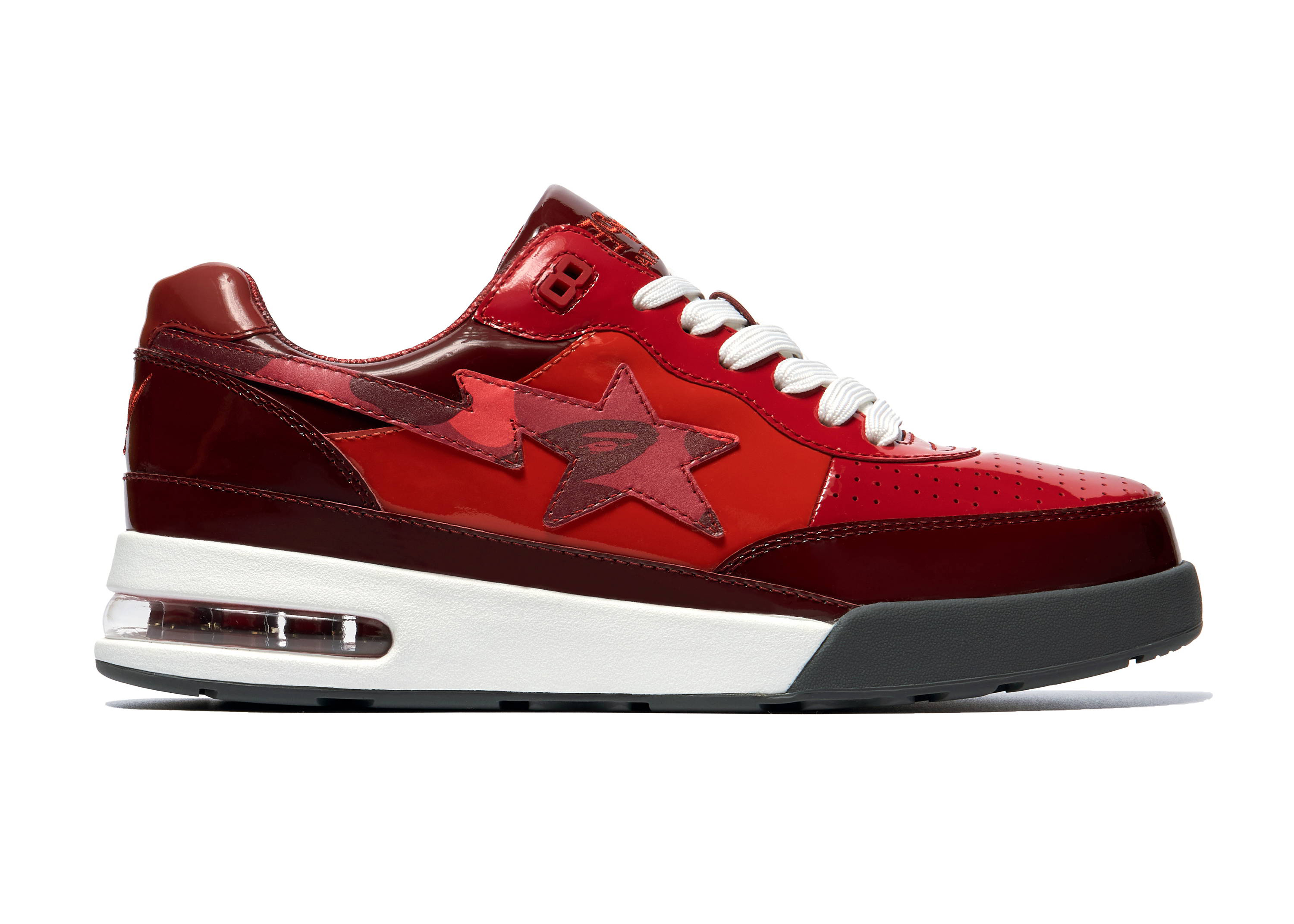 A Bathing Ape Bape Road Sta Patent Leather Red (2022)