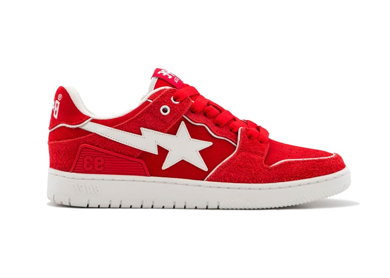 A Bathing Ape Bape SK8 Sta #2 (Women's) Sneakers in Red