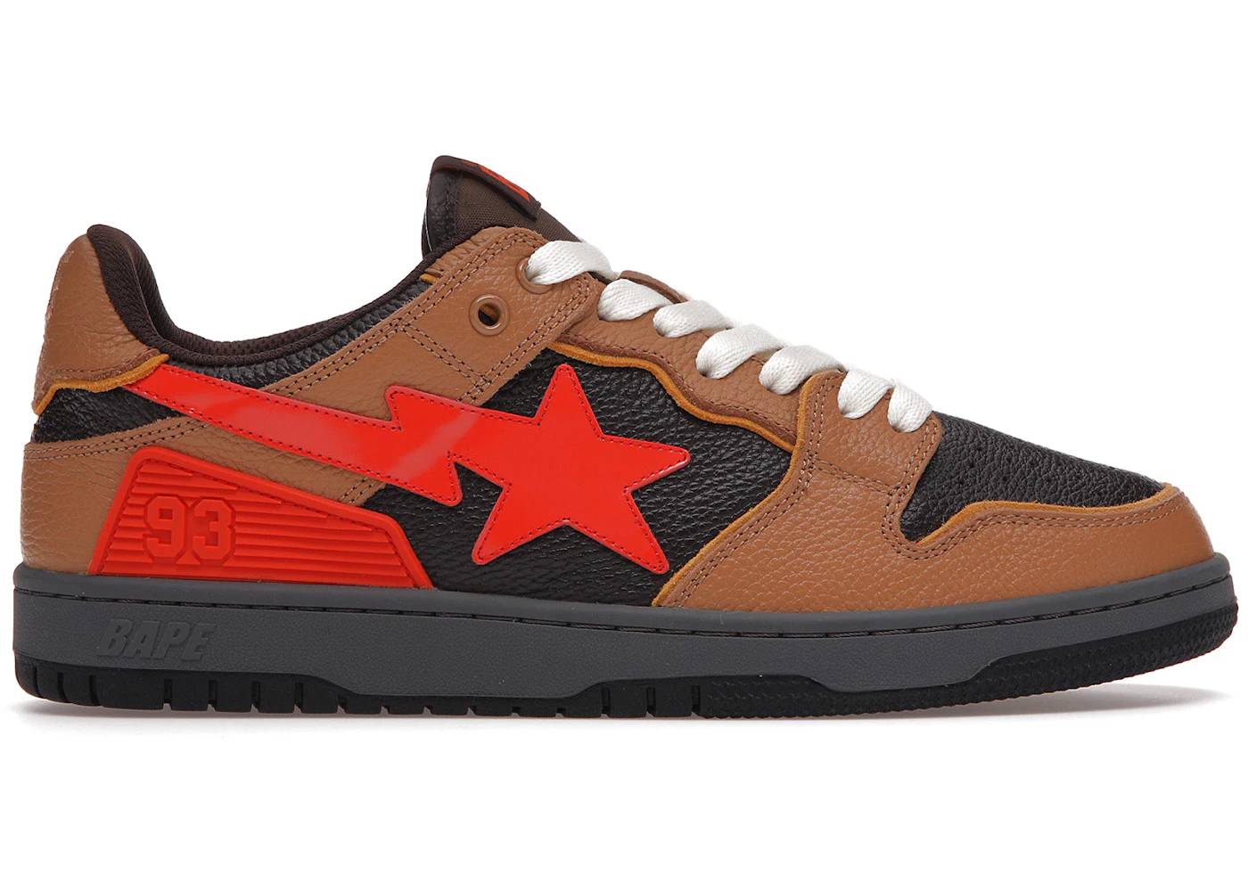 A Bathing Ape Bape SK8 Sta Brown Orange Men's 001FWH801021_BLK_A